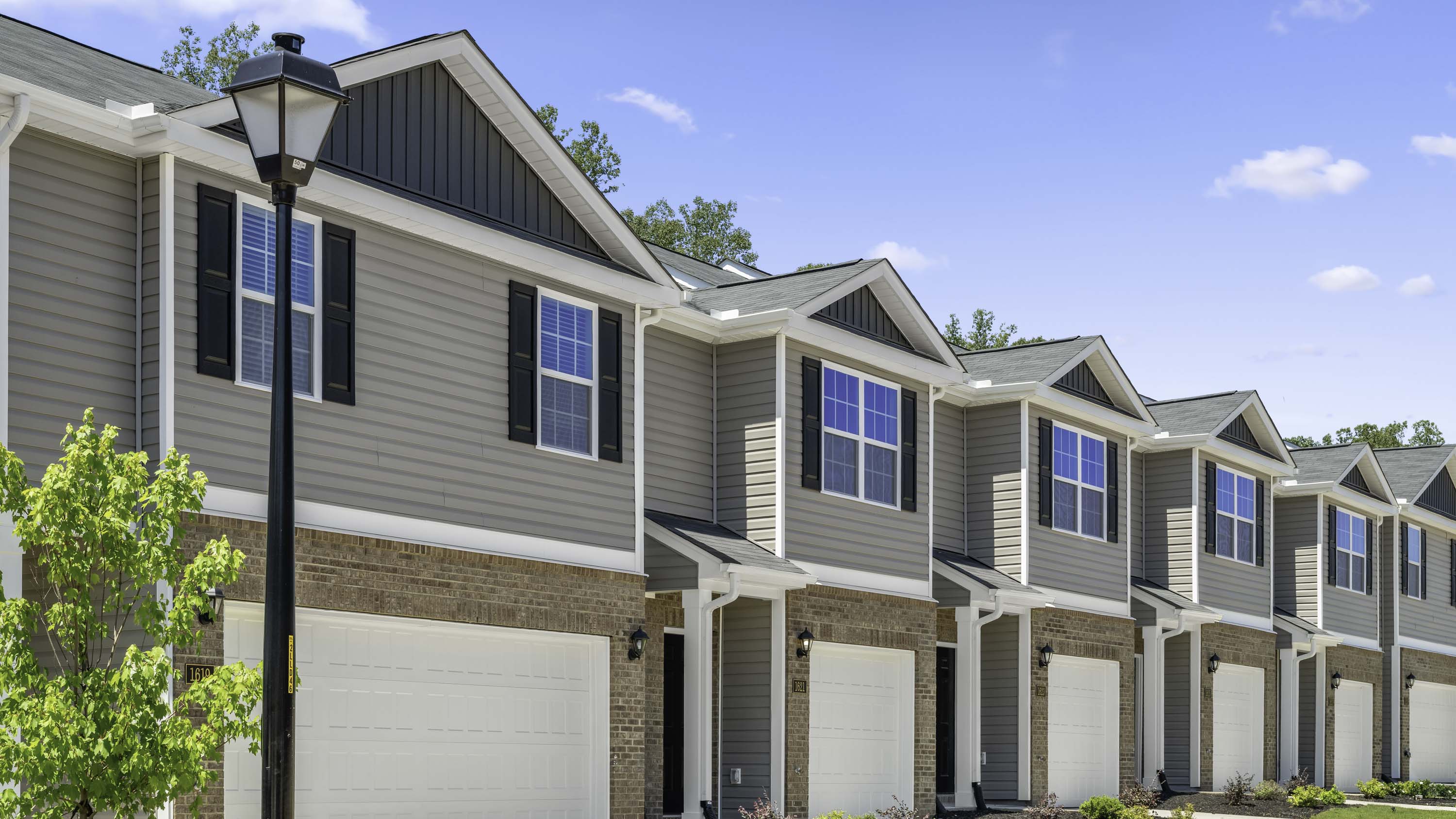 The Pearson featured at North Village Townes offers a 2 story 1 car garage 3 bed 2.5 bath townhome