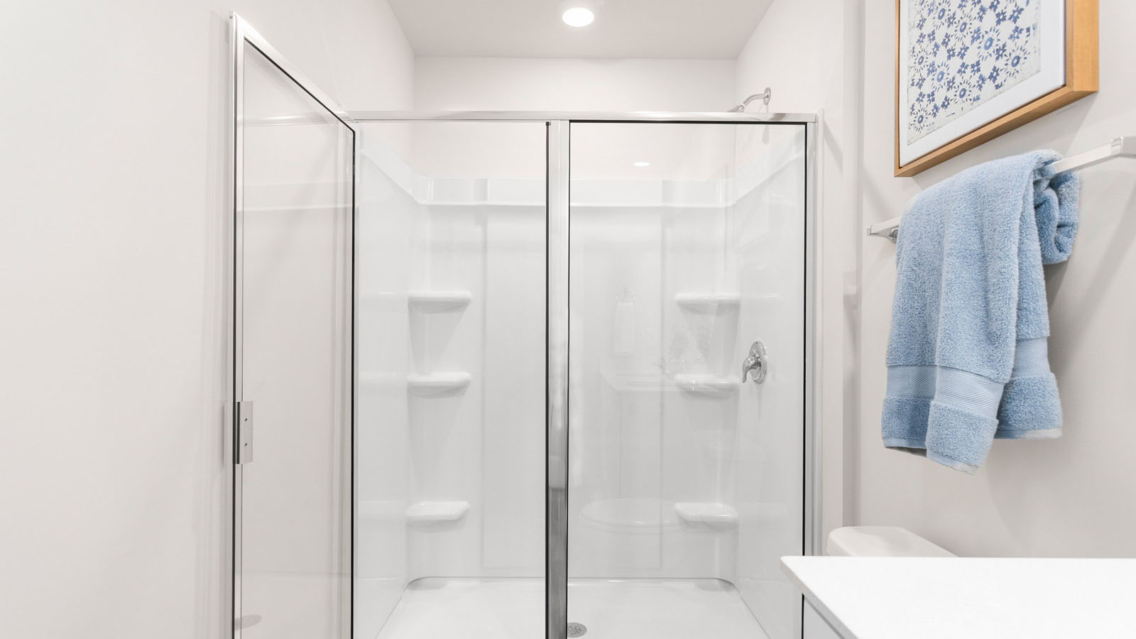 main bath with walk-in shower