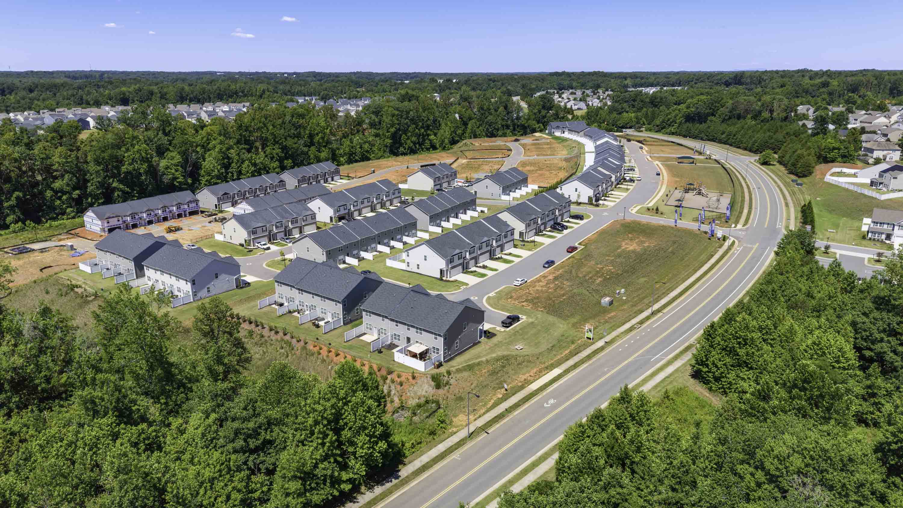 aerial community view