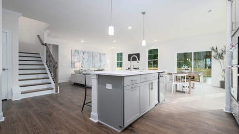 Hampshire Showcase Home Kitchen and Stairs