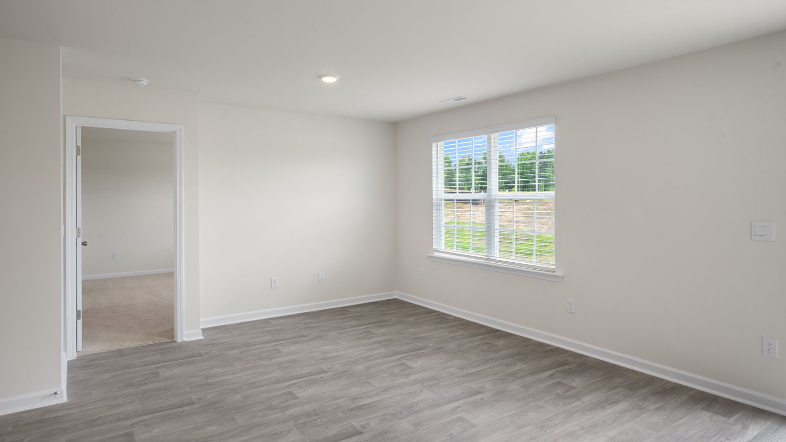 living room with window