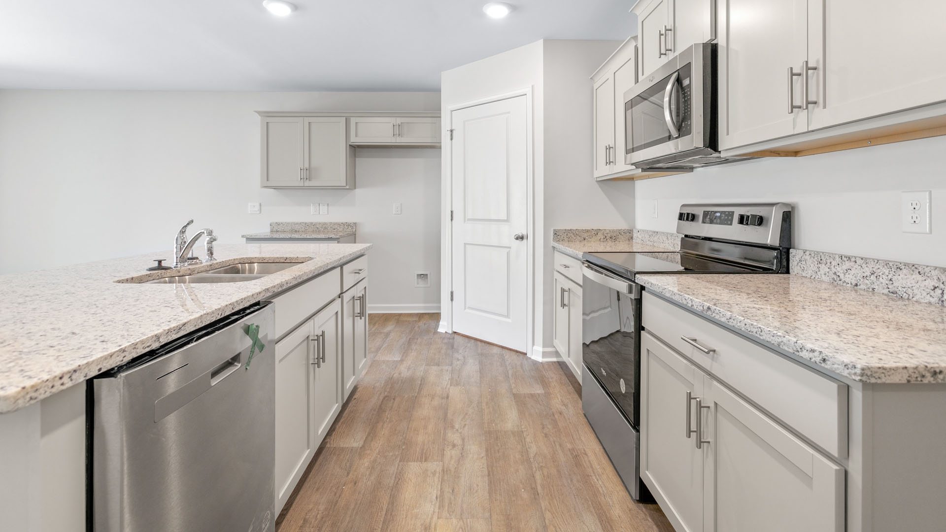 kitchen with large island