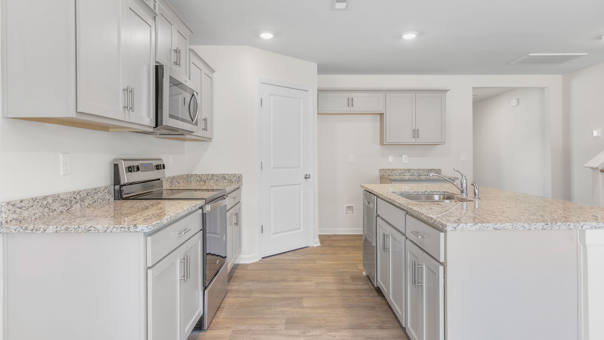 kitchen with an island