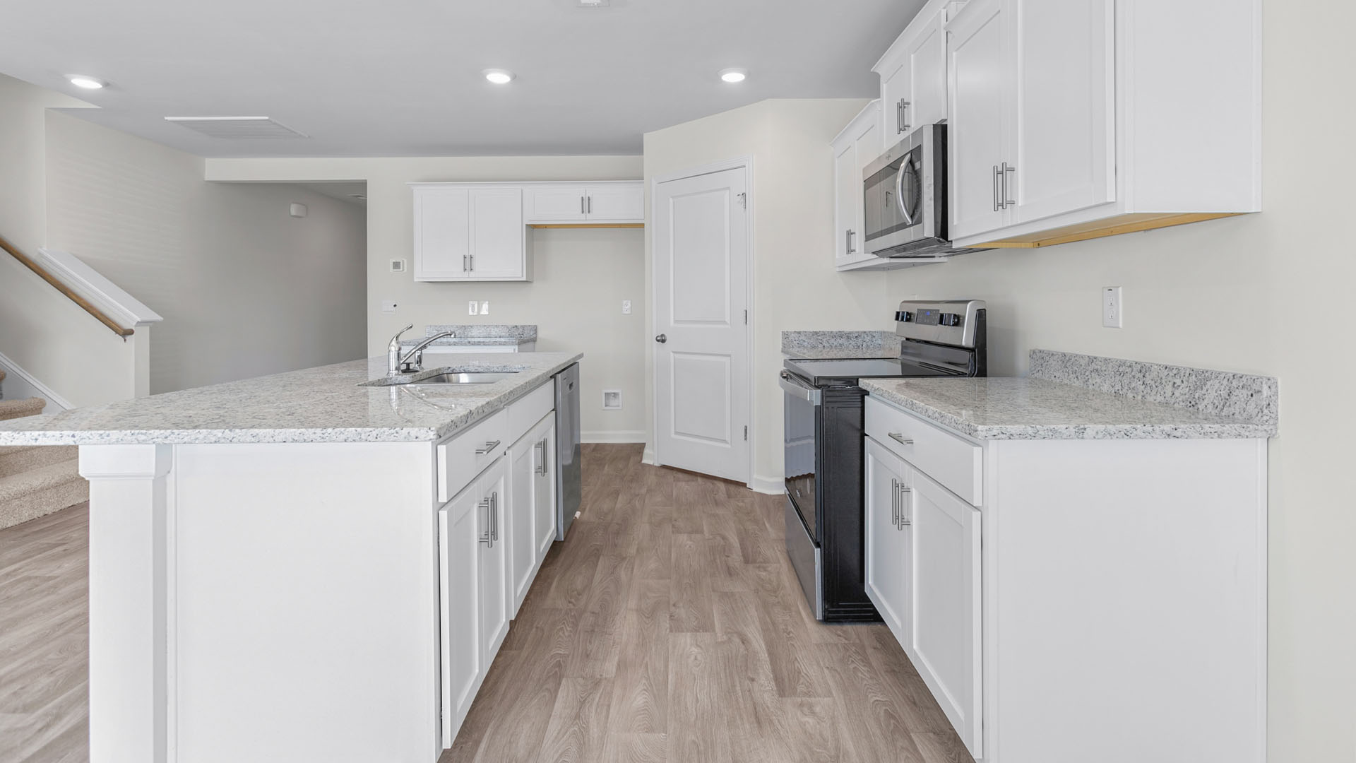 kitchen with granite countertops