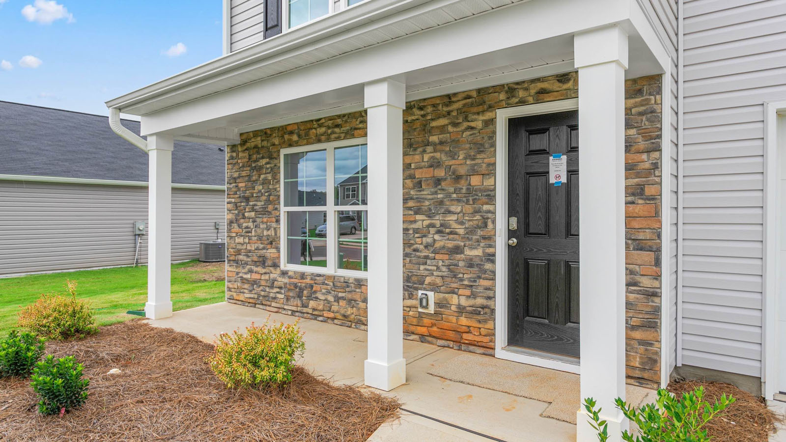 Close up of theThe Kyle featured at Quail Haven offers a 2 story 2 car garage 4 bedroom 2 full bathrooms 1 half bath single family home