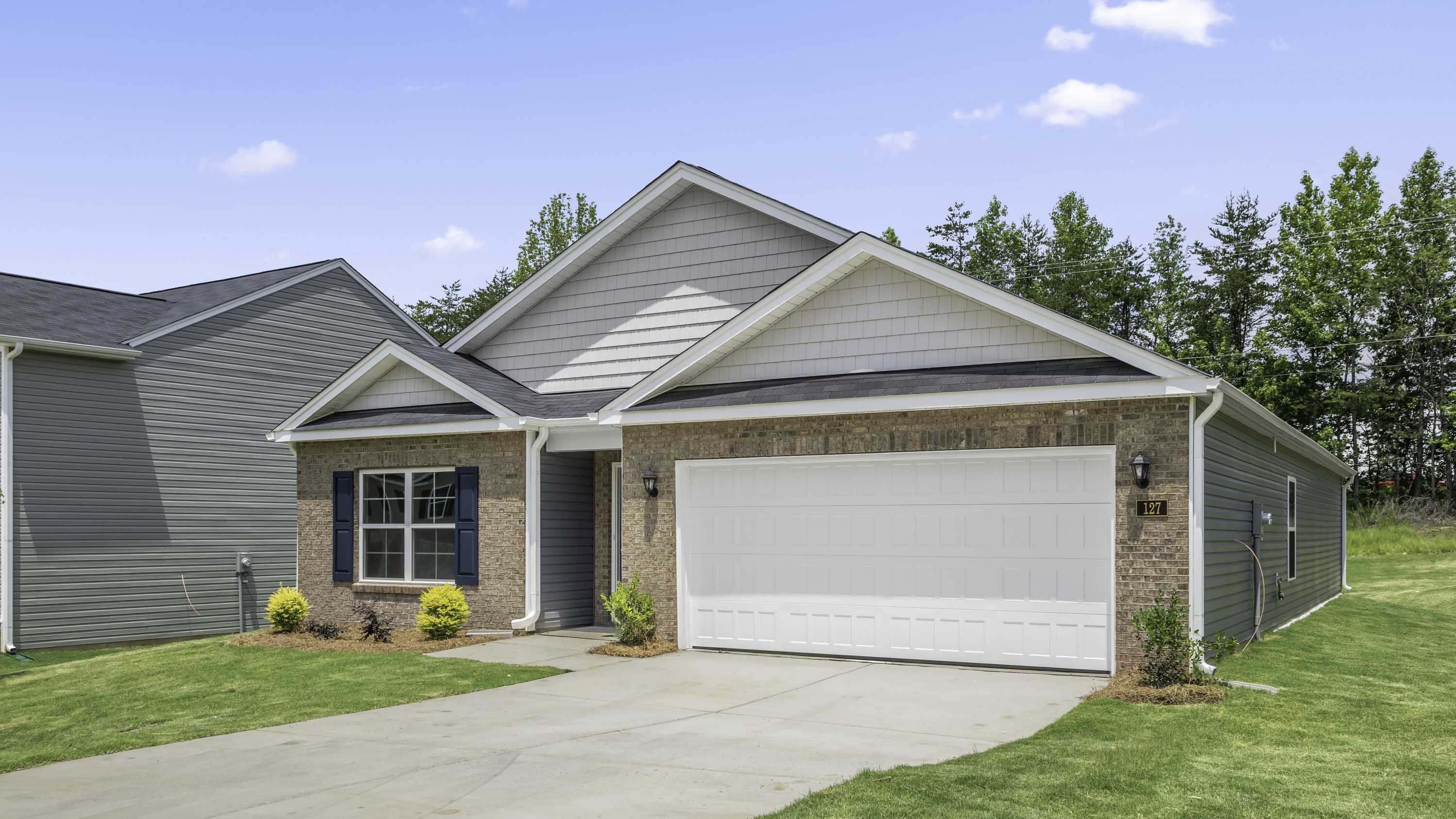 The Cali featured at Greystone North offers a 1 story 2 car garage 4 bedroom 2 full bathrooms single family home