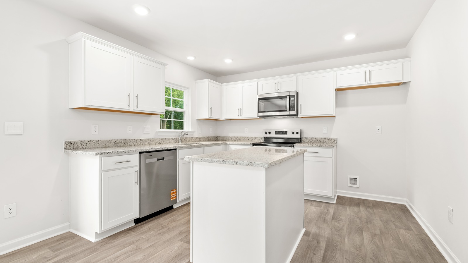 kitchen with small island