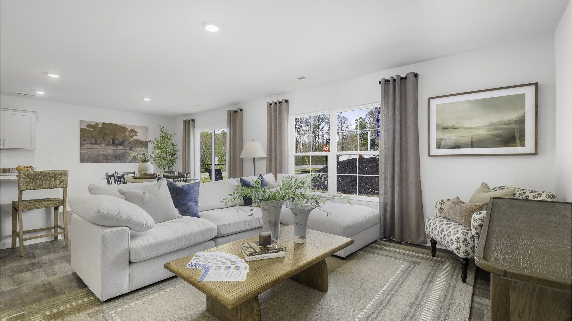 living room with window