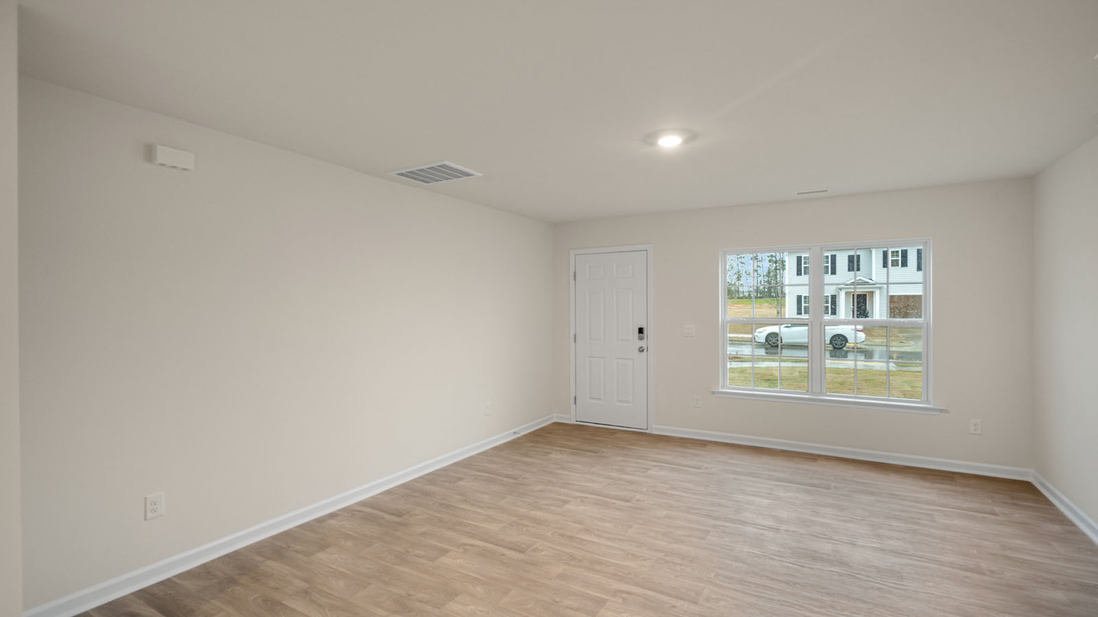 living room with window