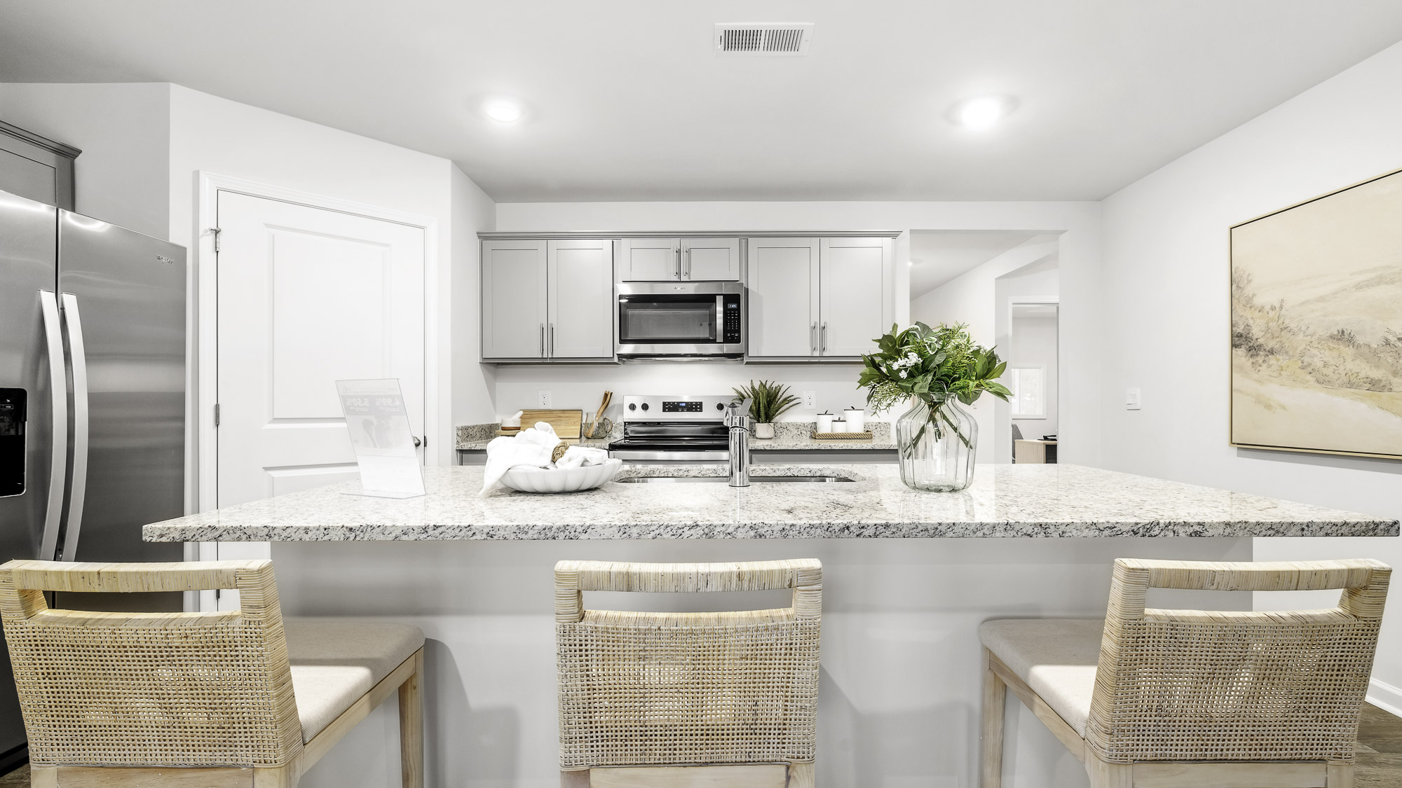kitchen with granite countertops