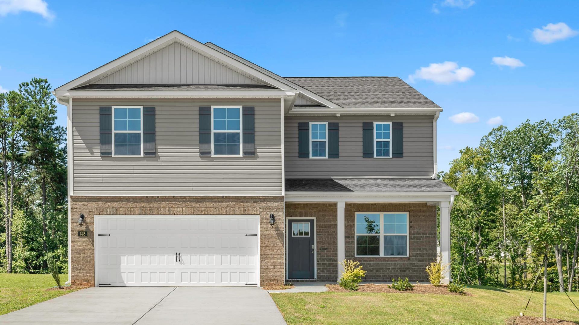 exterior of model home