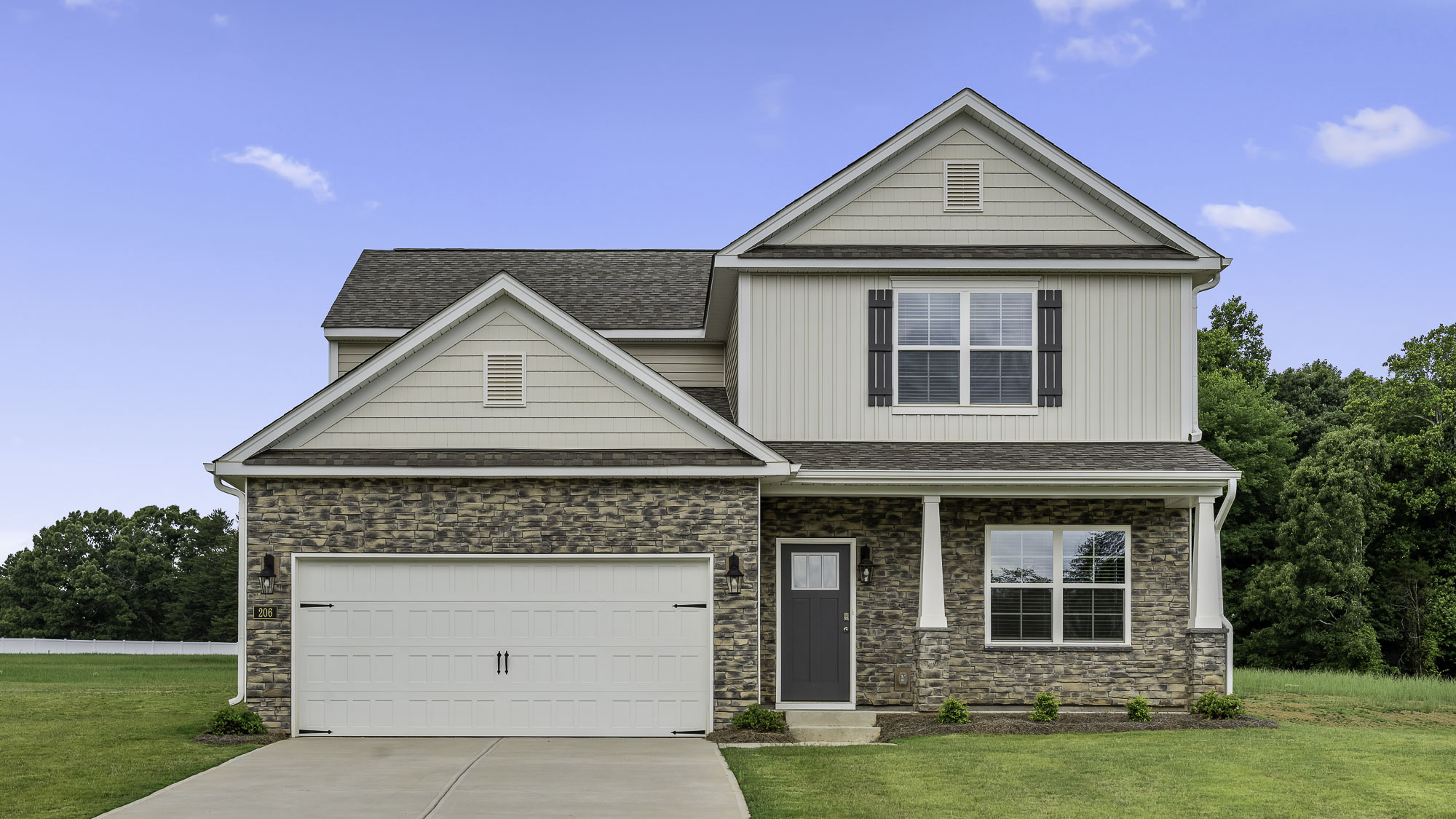 exterior of actual home