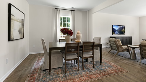 Dining room with 1 window