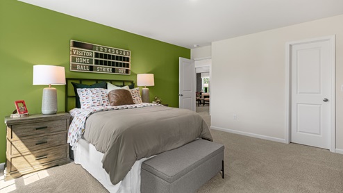bedroom with carpet