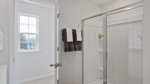 walk in shower in the primary