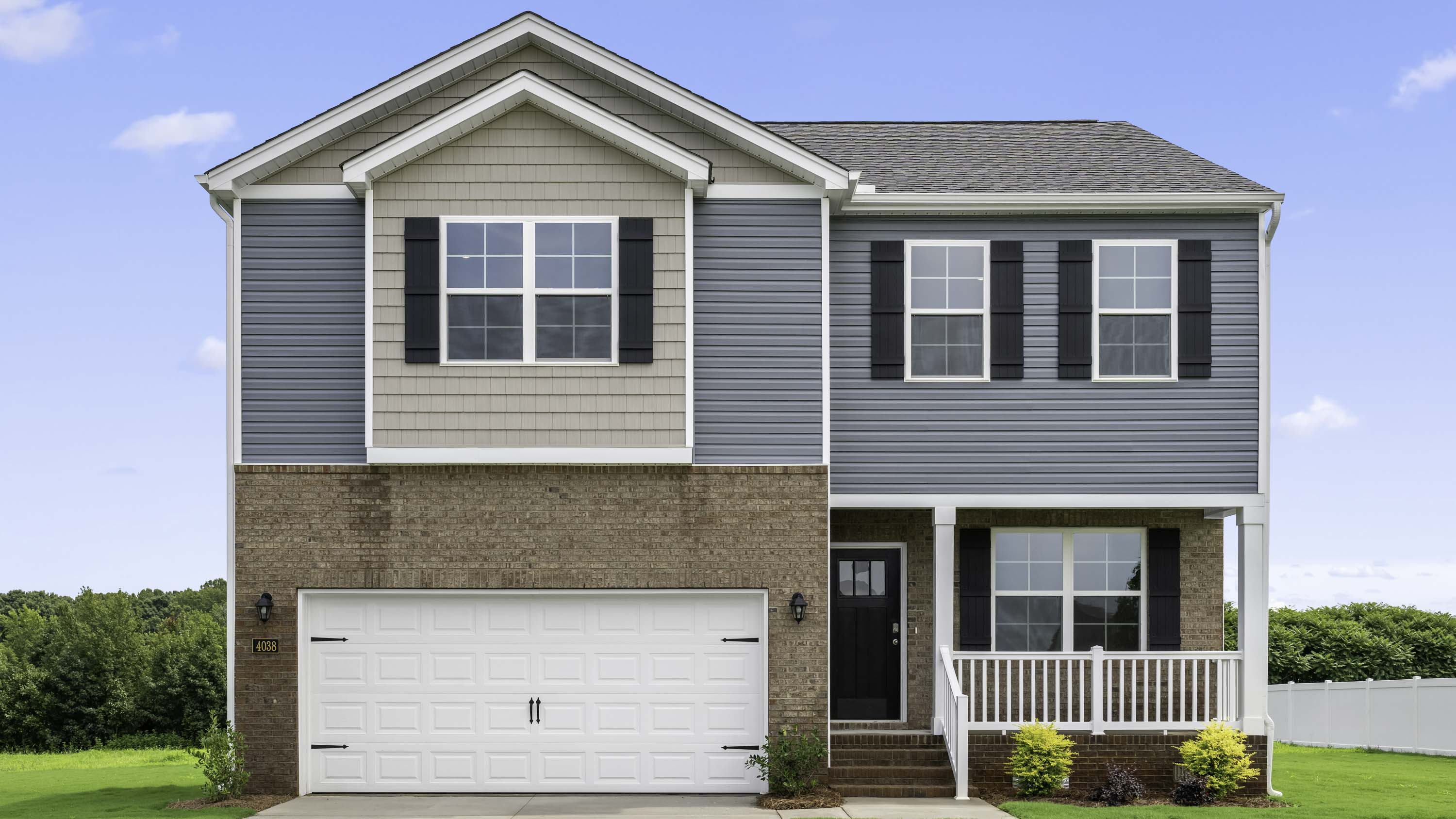 exterior view of actual home