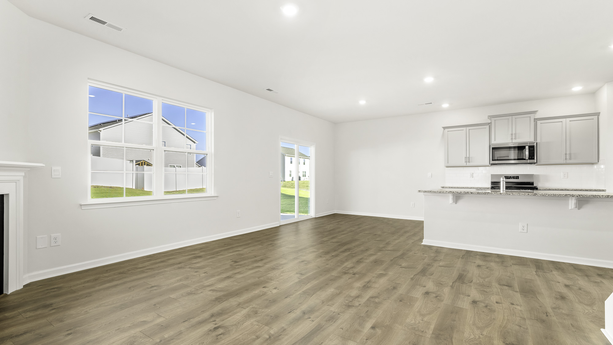 dining area and living area