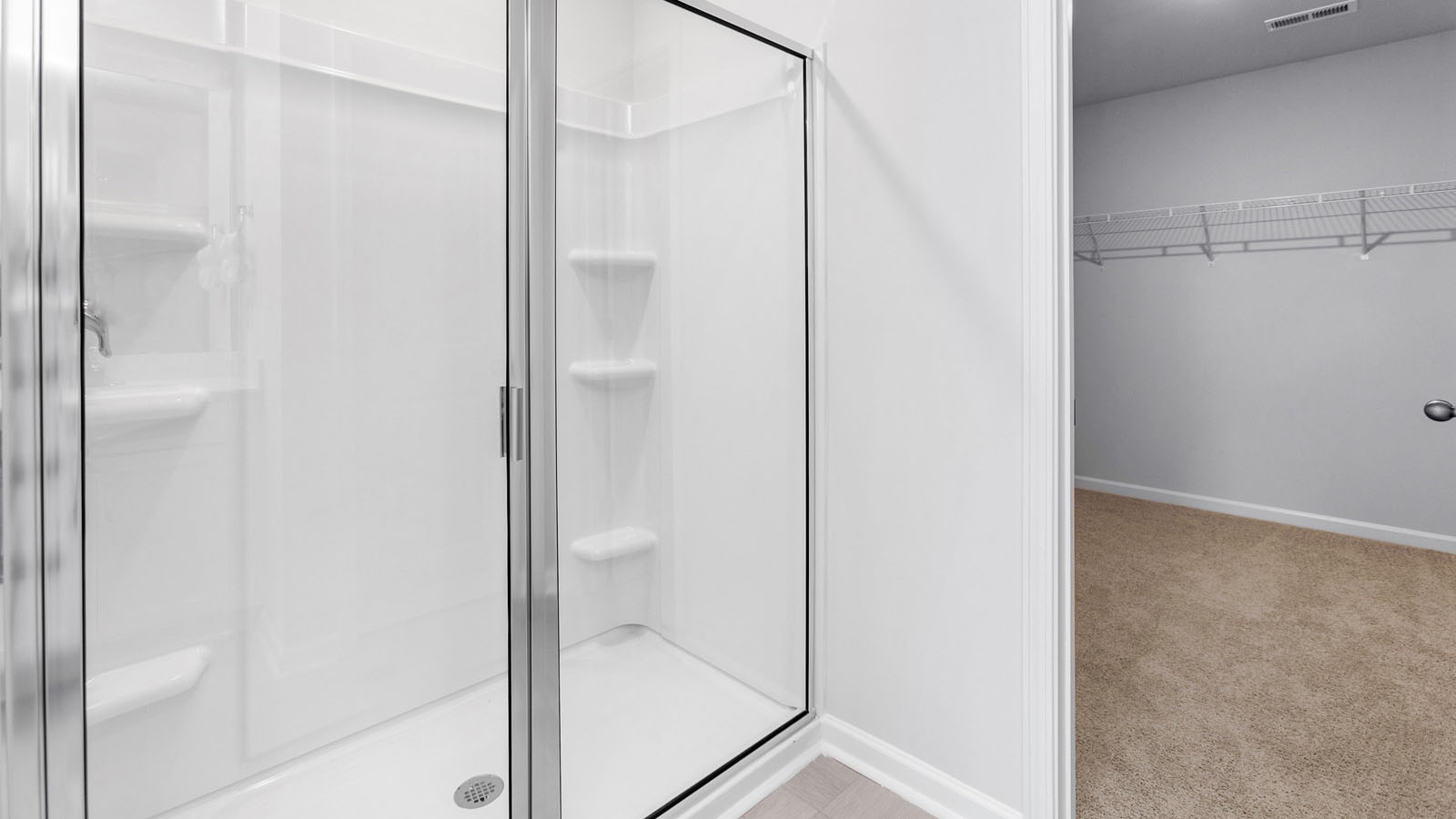 main walk-in shower