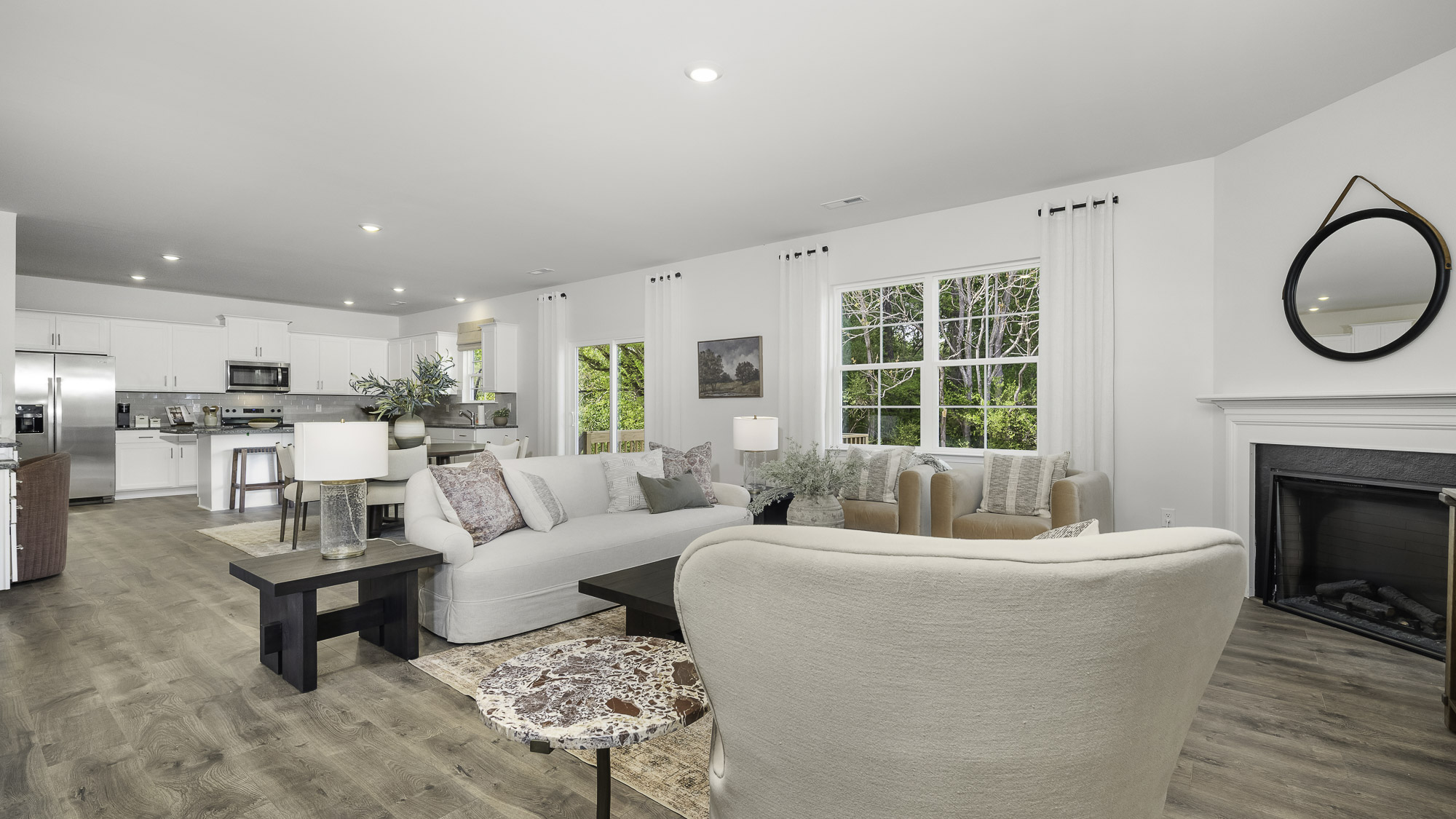 open concept living space