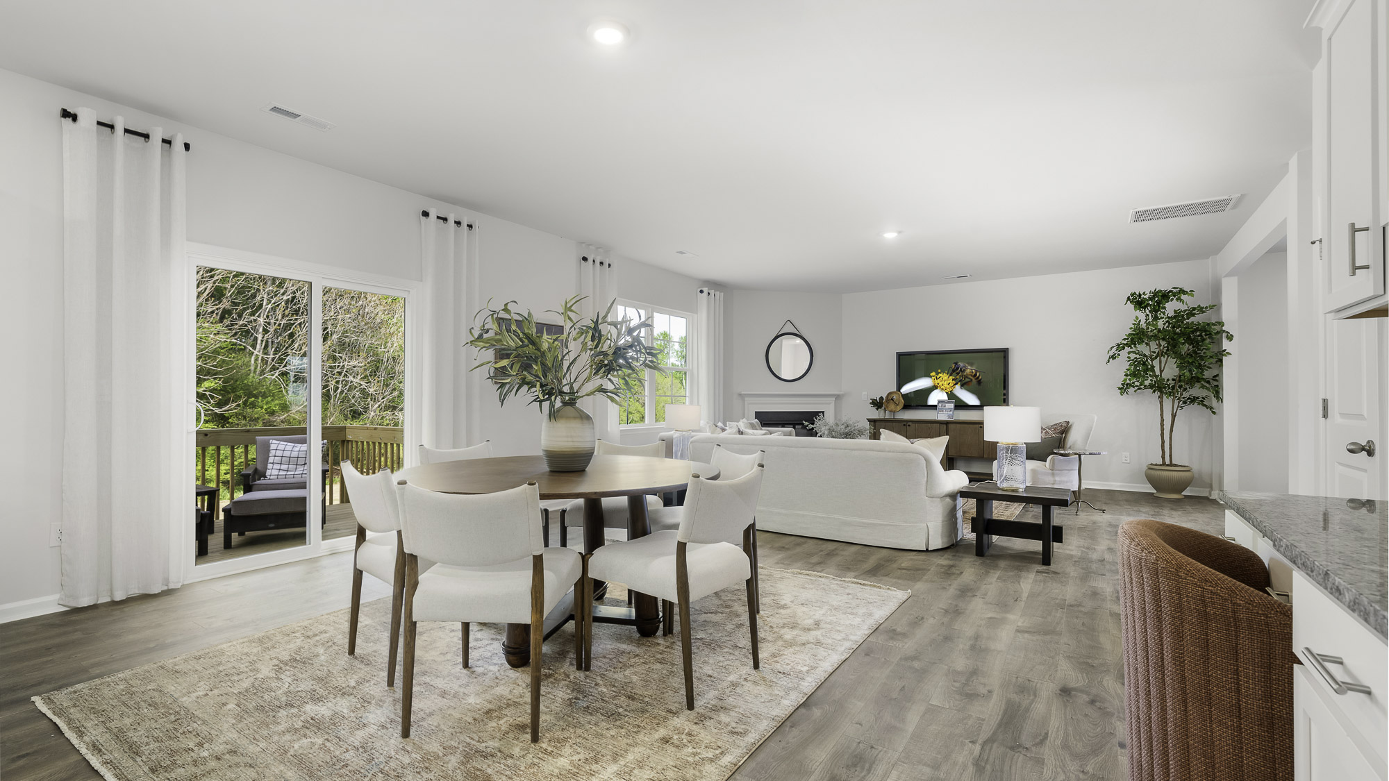 open plan living area