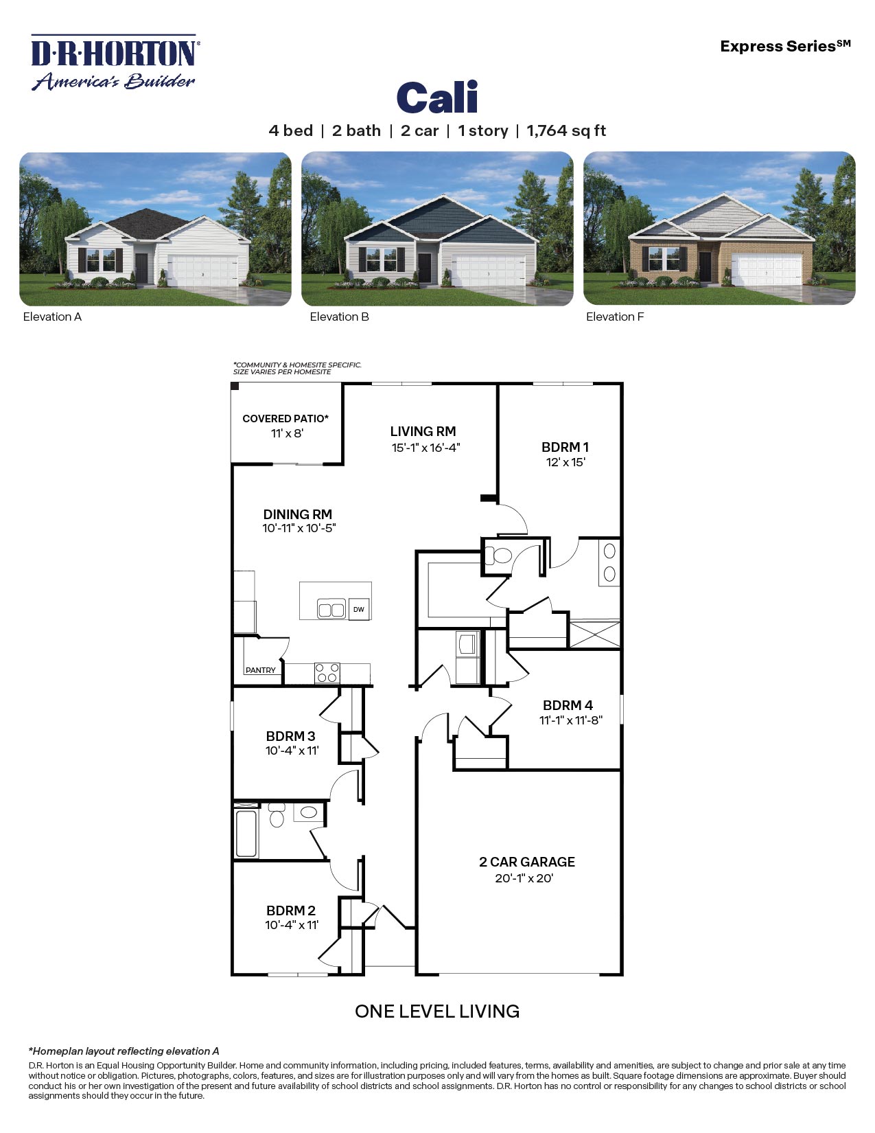 Collateral floorplan for Cali