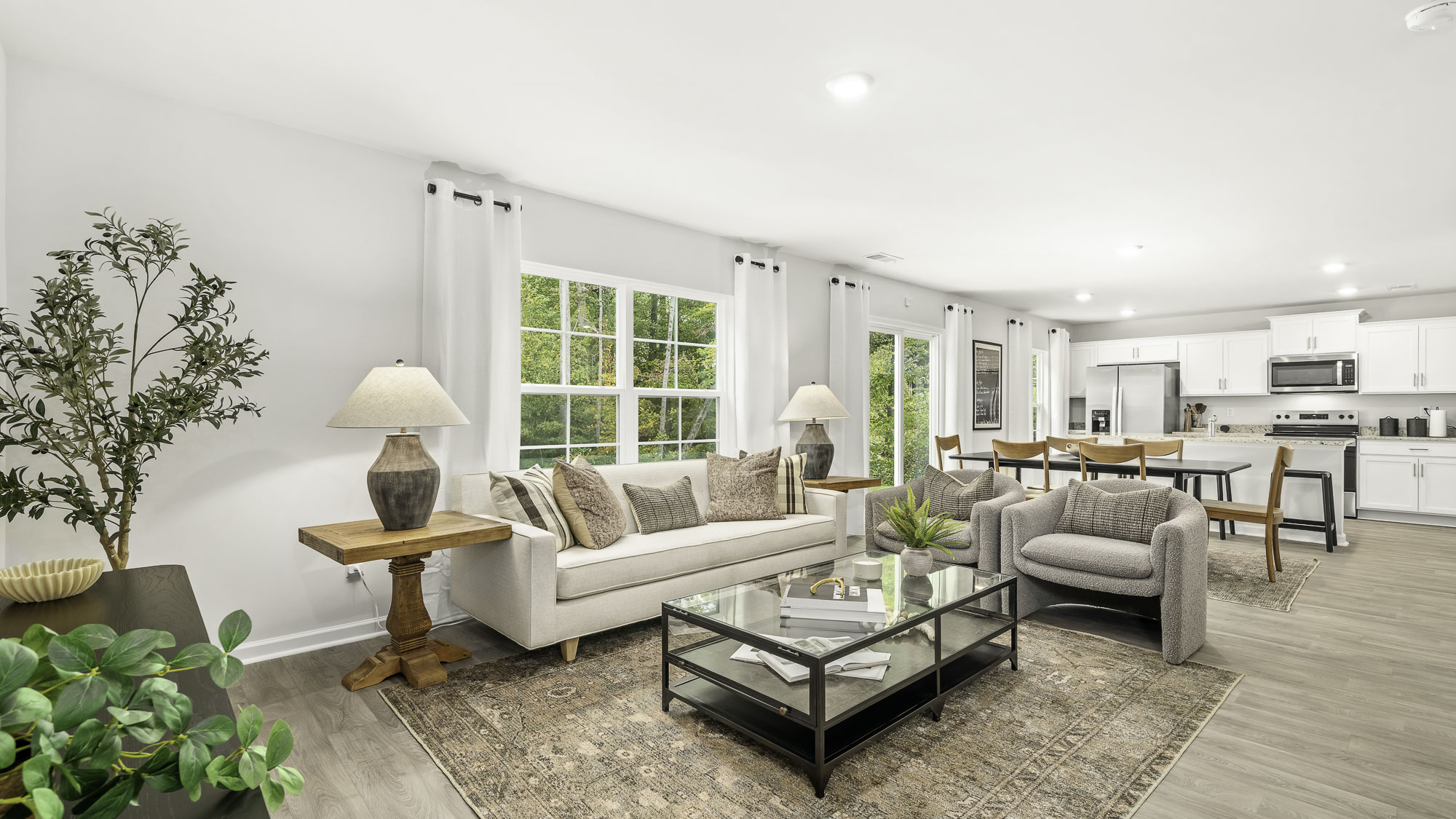 open concept living space