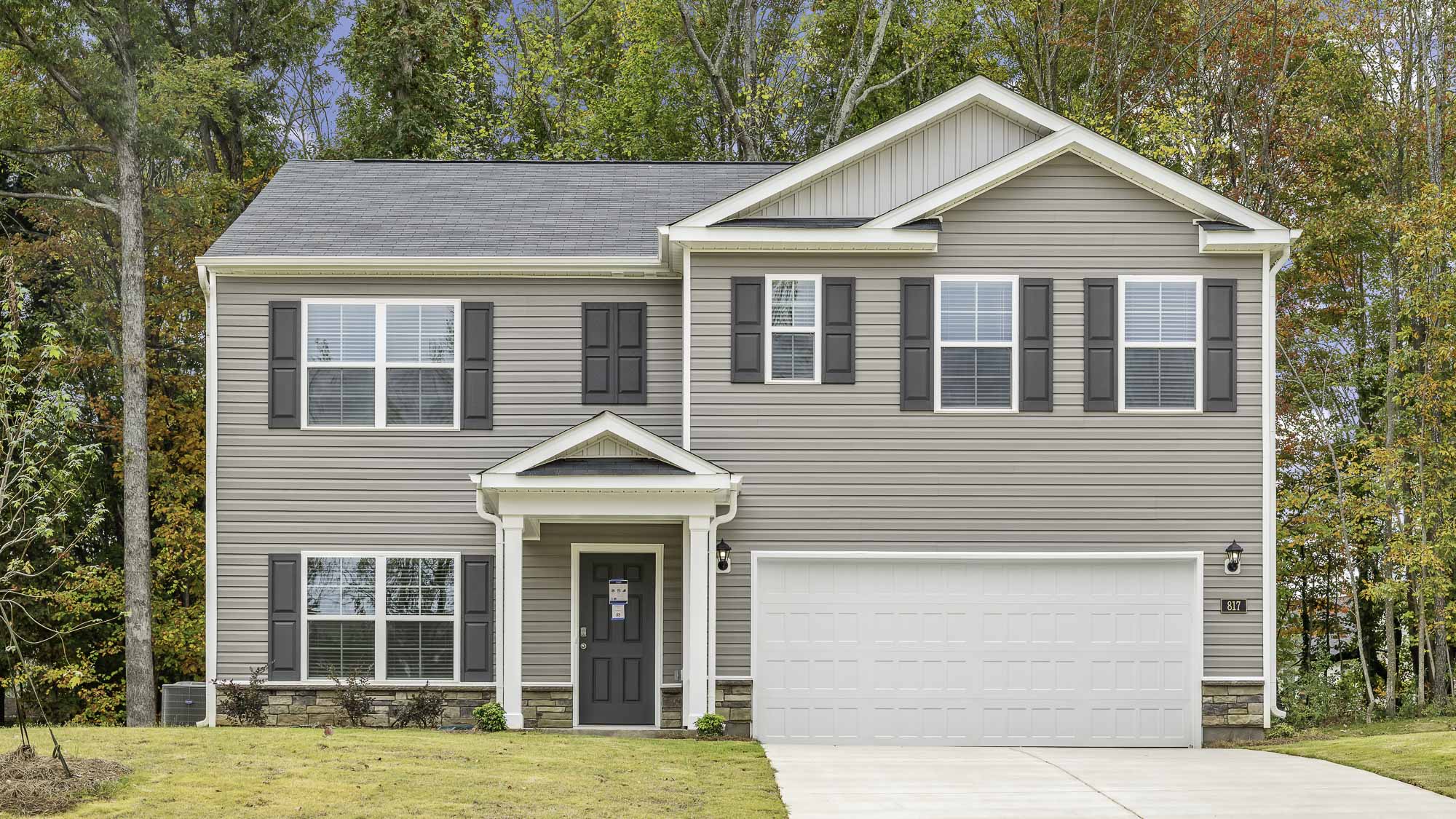 The Hayden featured at Baymeade offers a 2 story 2 car garage 4 bed 3 bath single family home