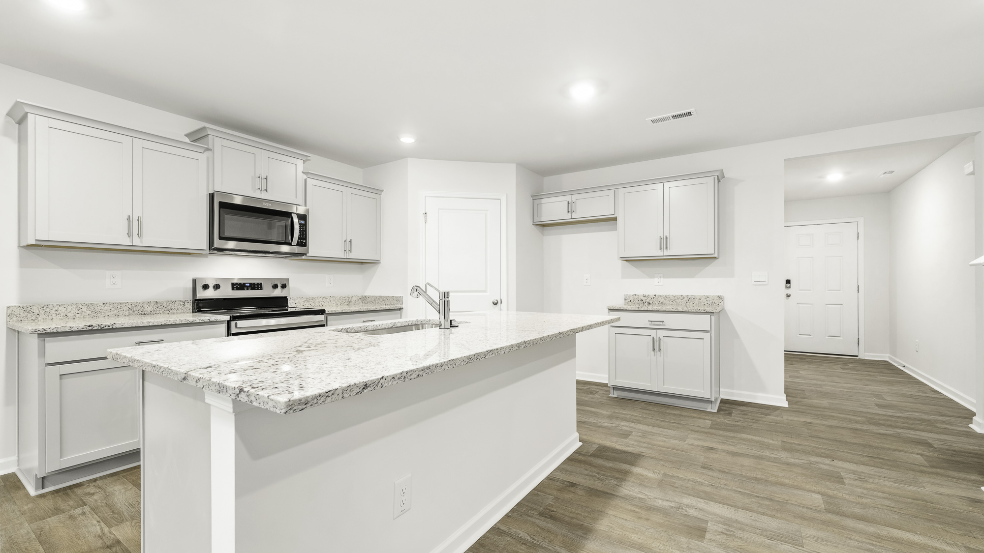 side view of kitchen