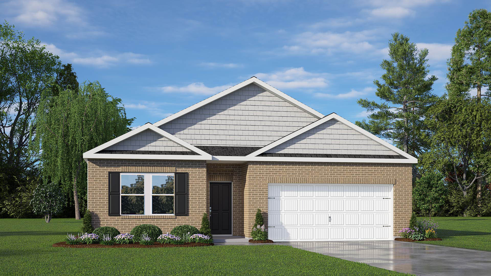 The Cali featured at Madison Gardens offers a 1 story 2 car garage 4 bedroom 2 full bathrooms single family home