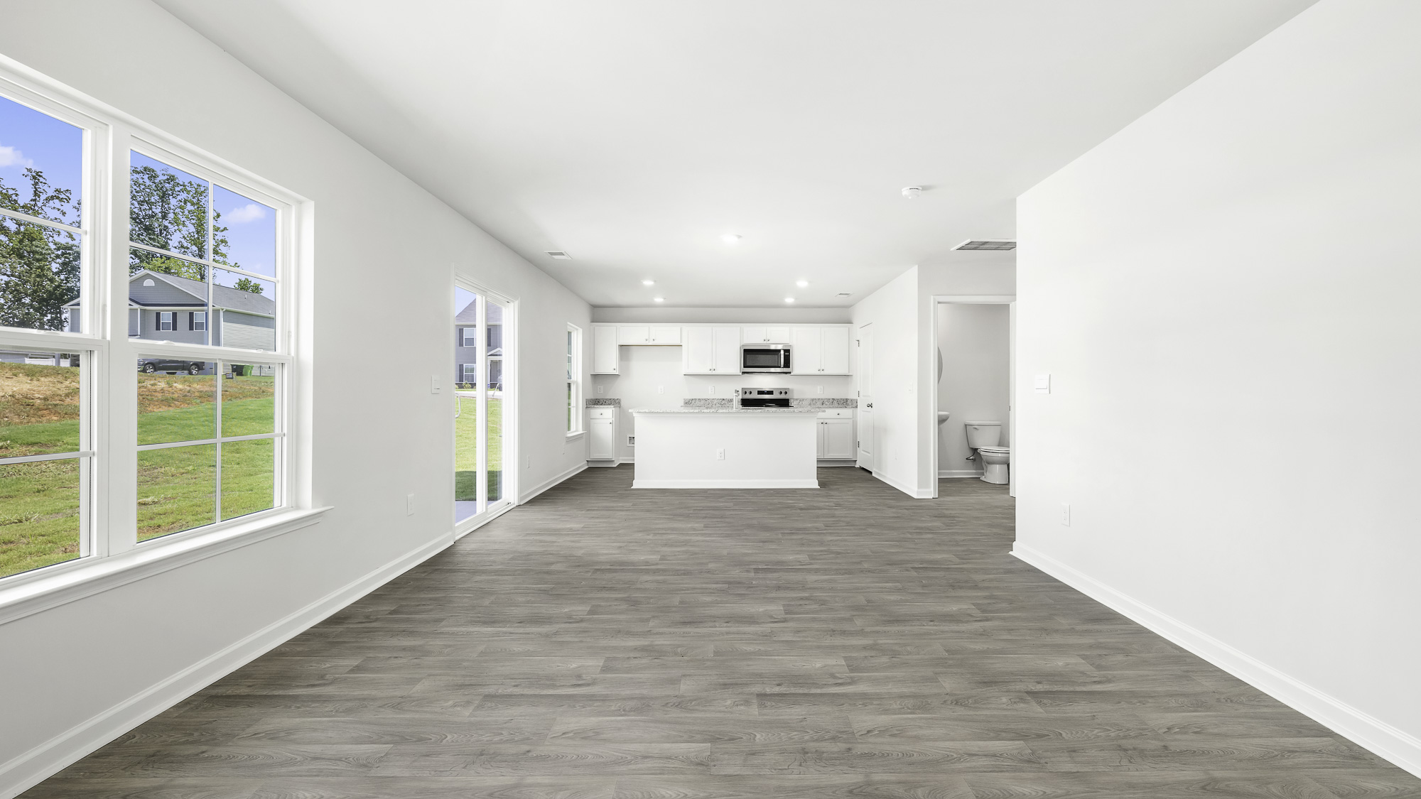 living and dining area