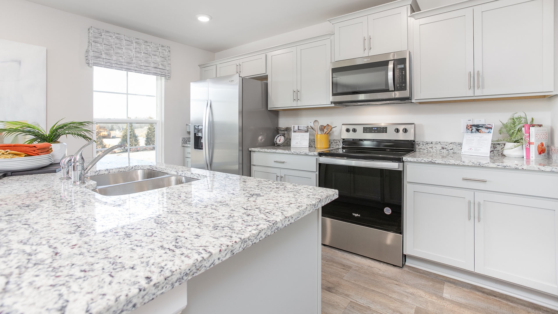 kitchen with granite countertops