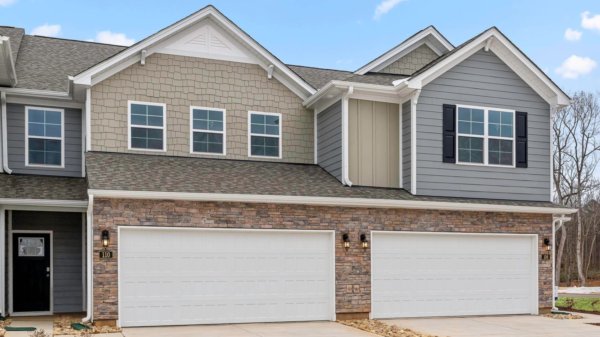 exterior of model home