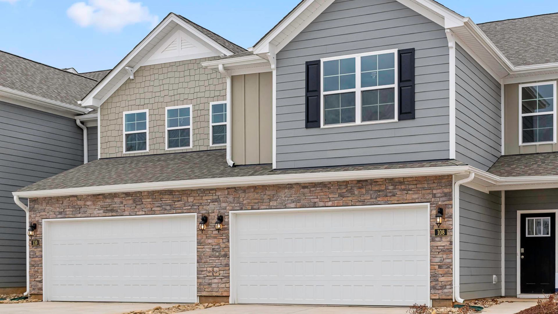 exterior view of model home