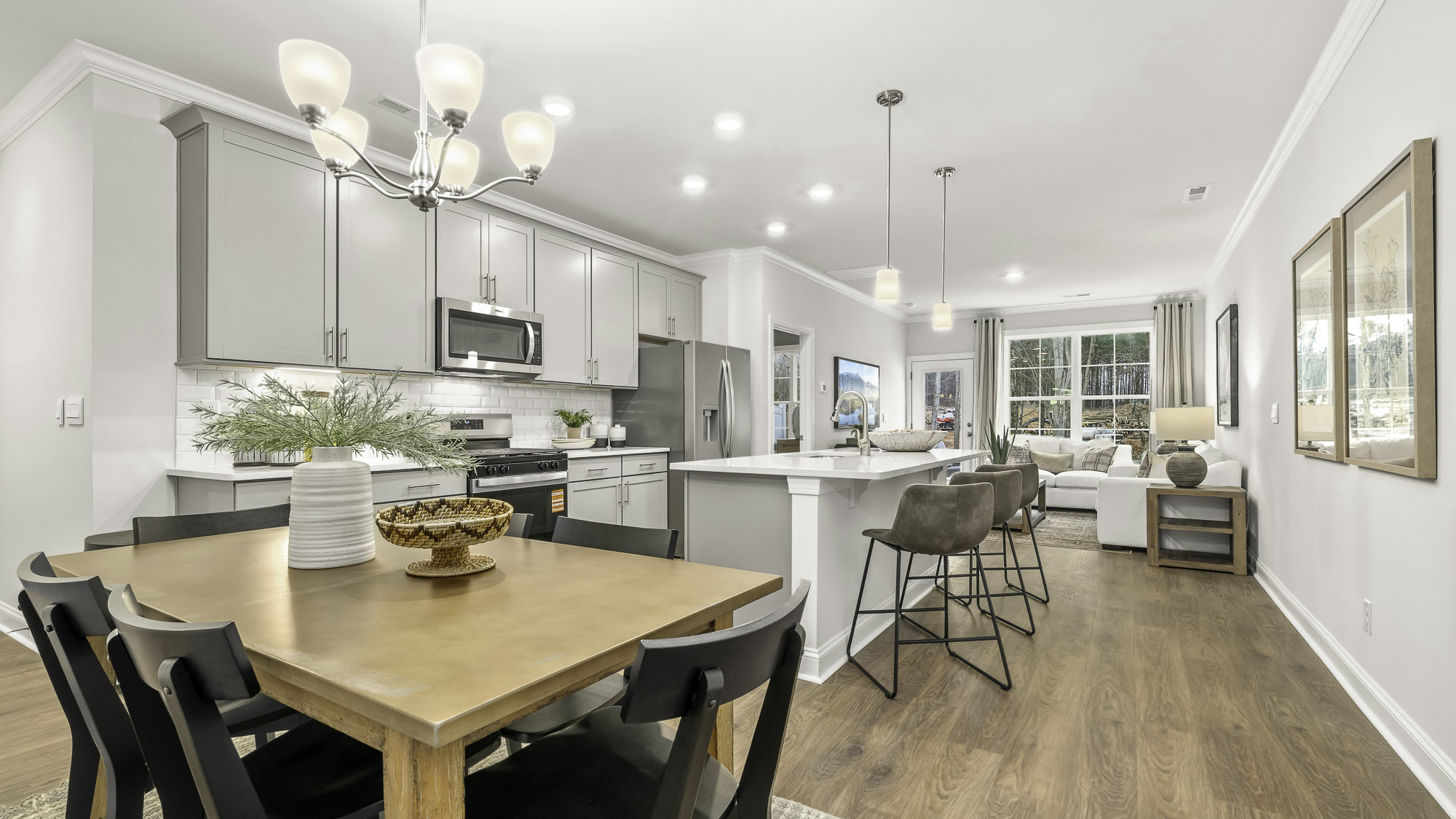 dining and partial kitchen