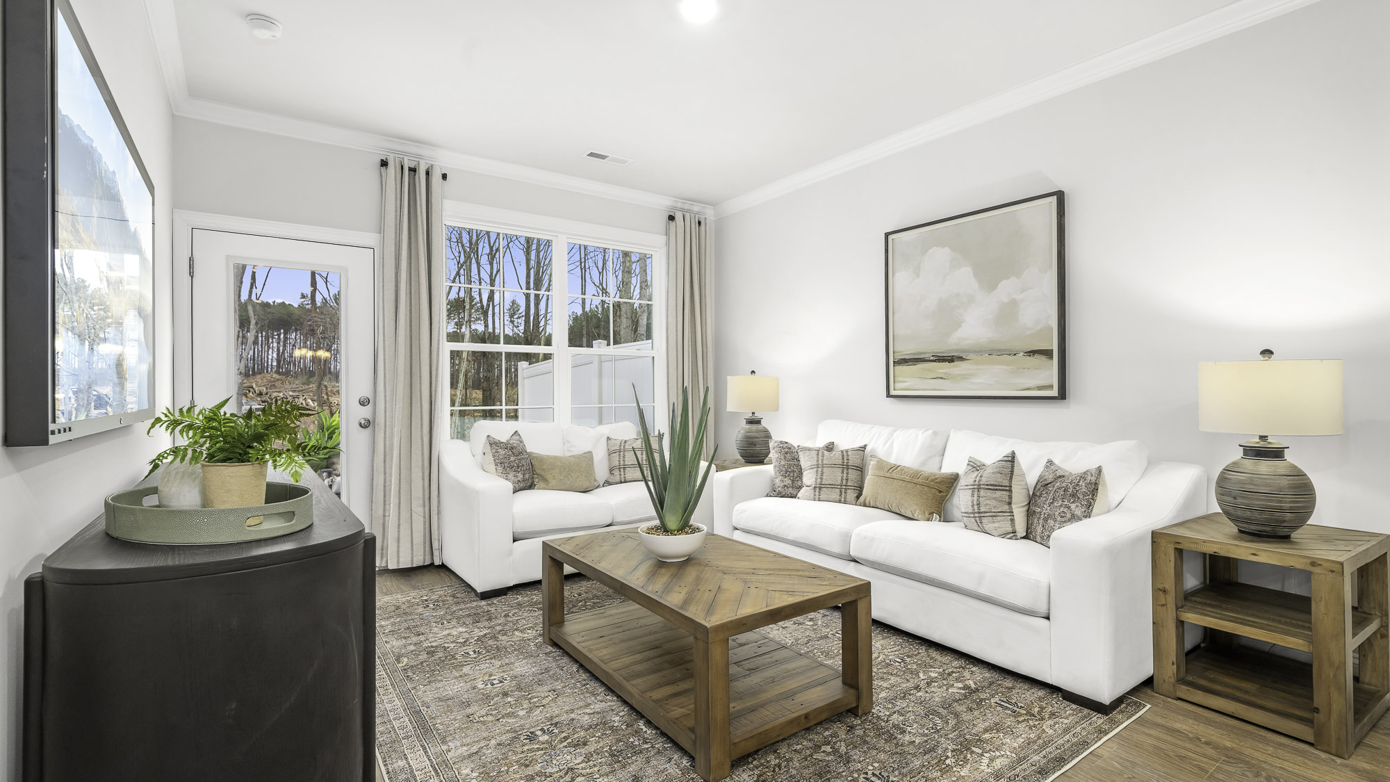 living room with window