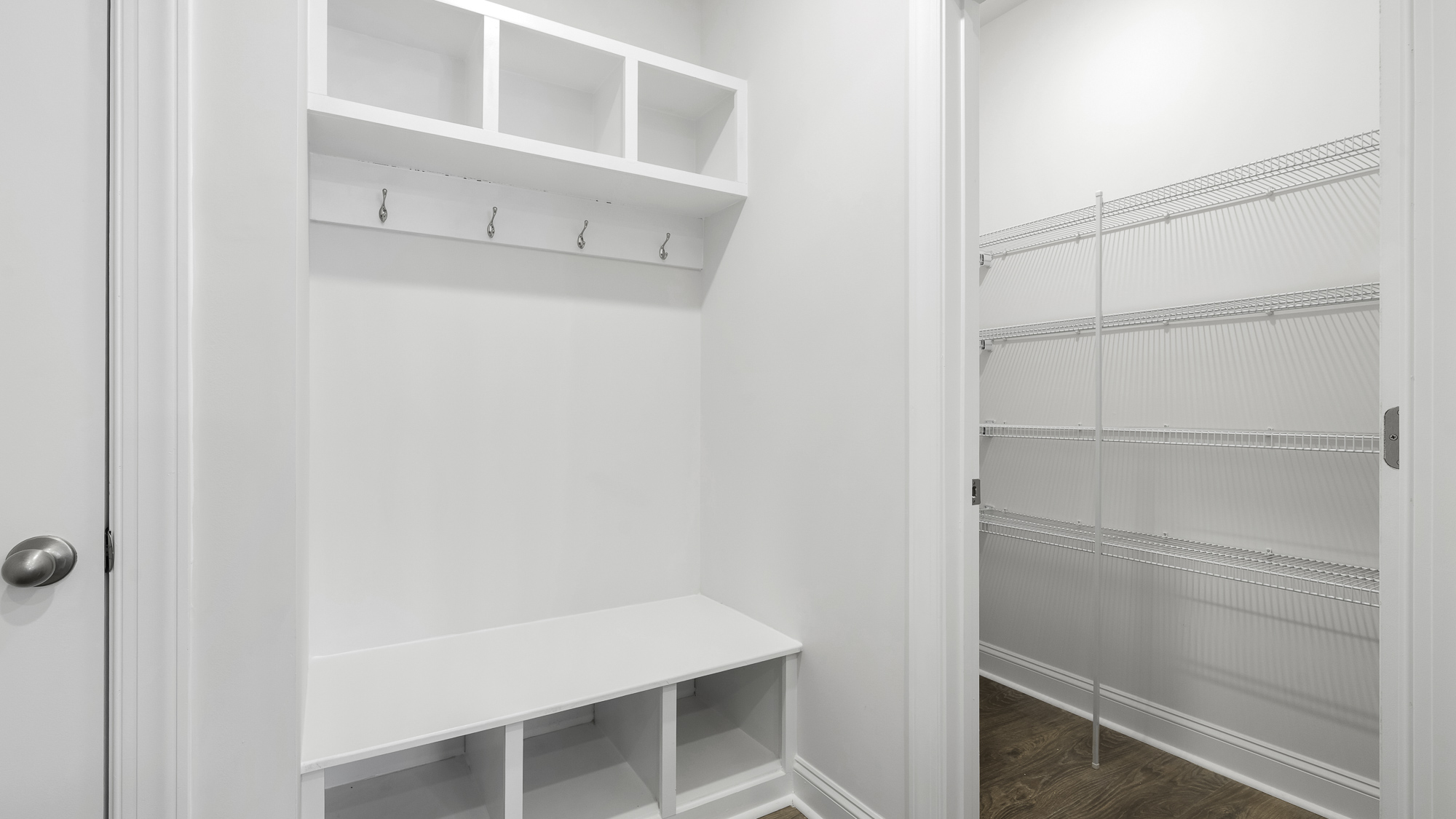 storage area off of garage