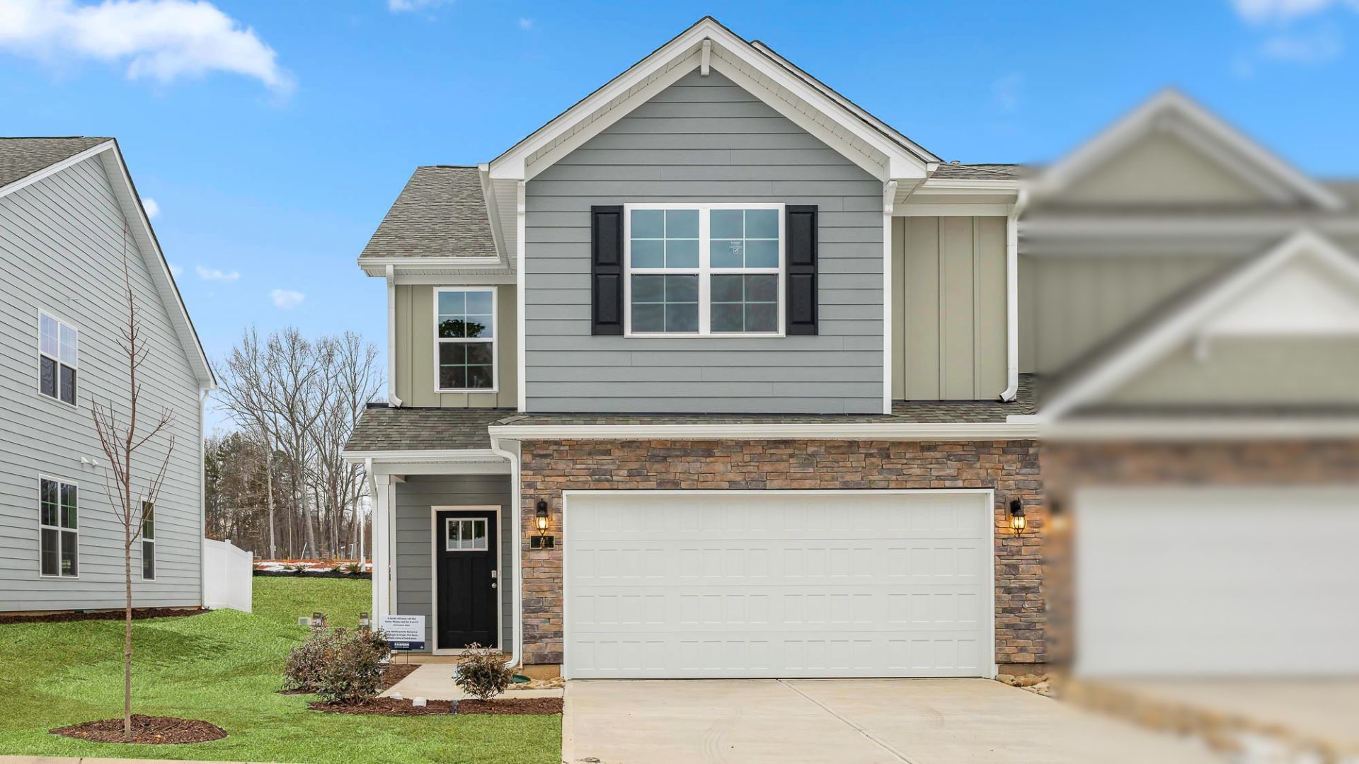 Townhome end unit