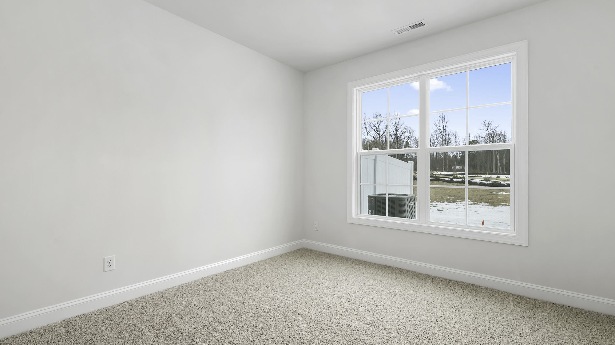 bedroom with 2 windows