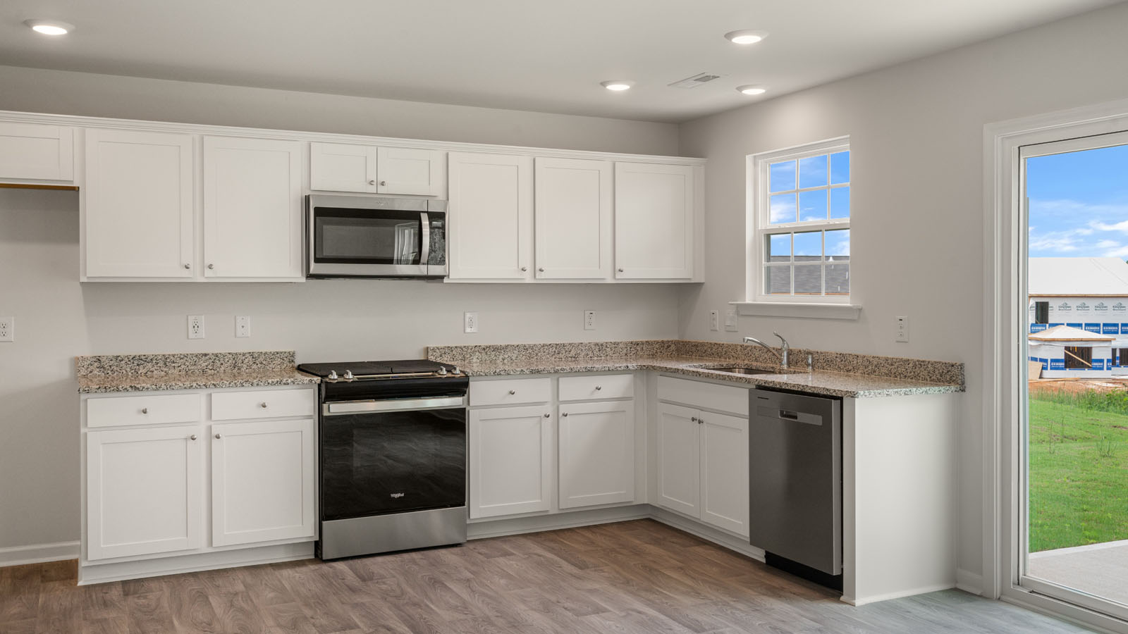 kitchen and patio door