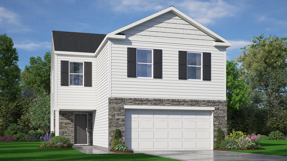 2 story home withbrick