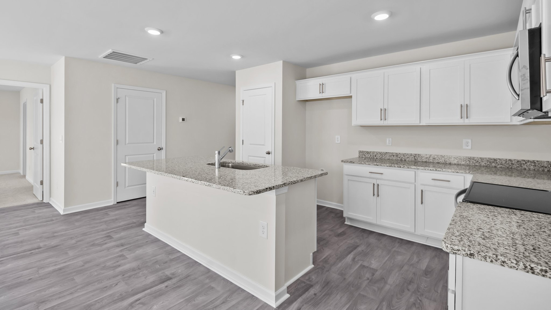 kitchen with sit in island