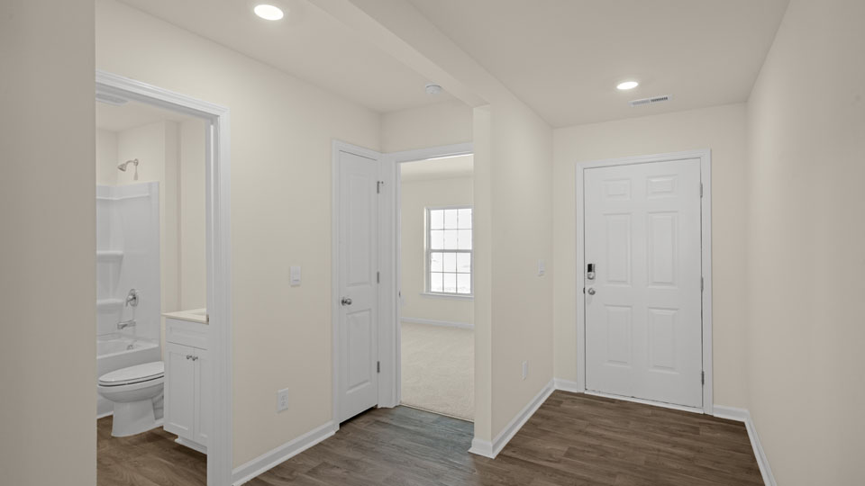 view of front door from entryway