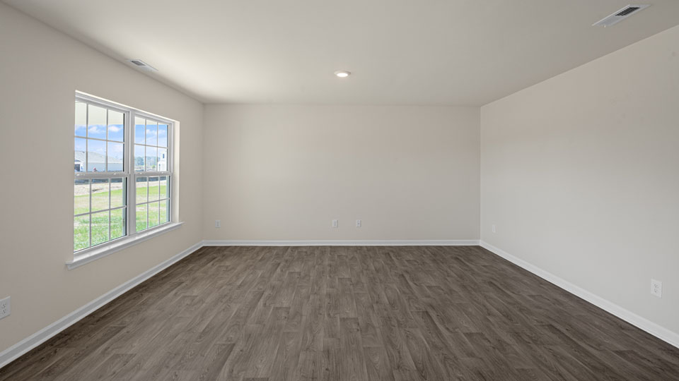 living room with window