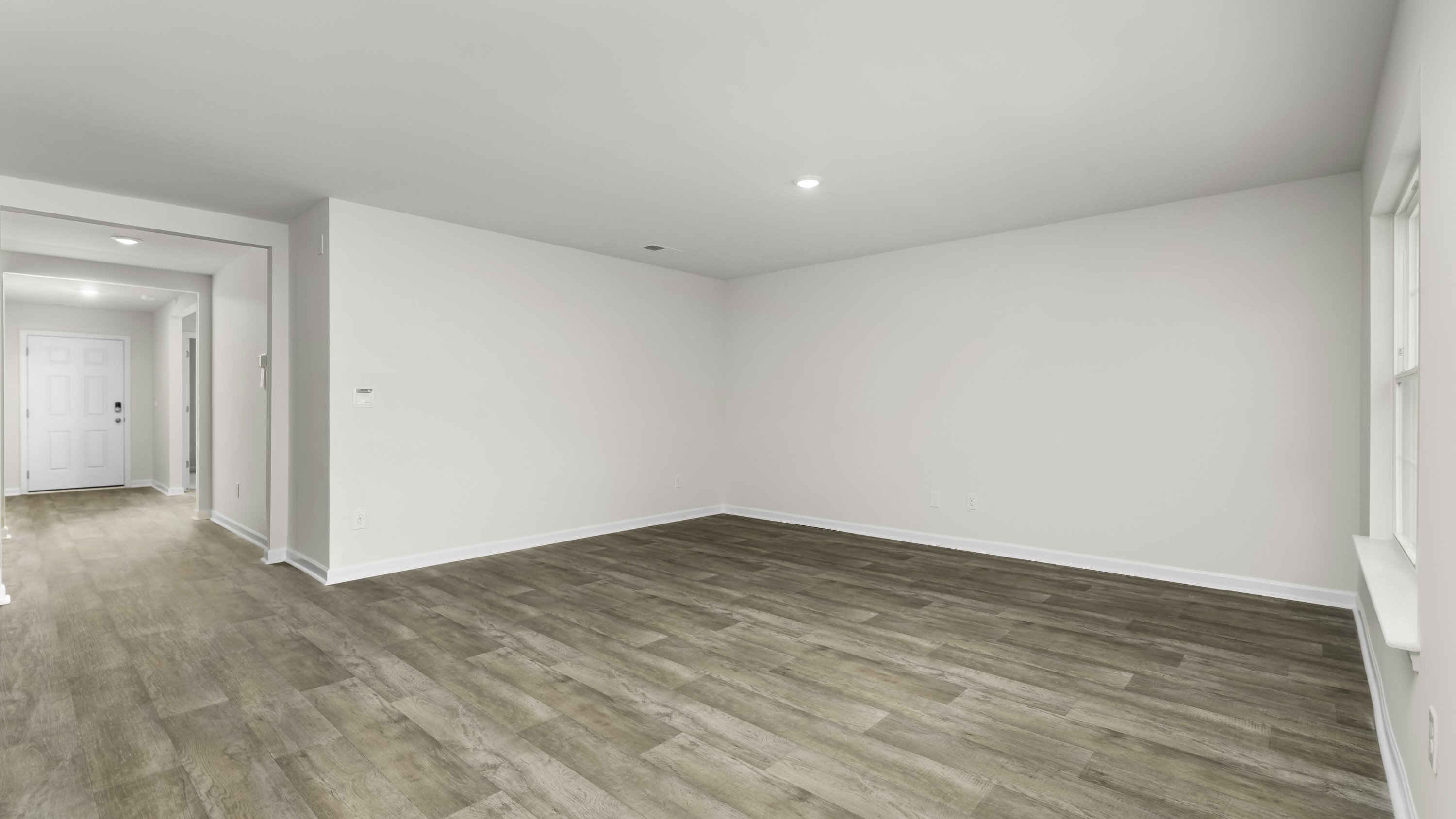living room with window