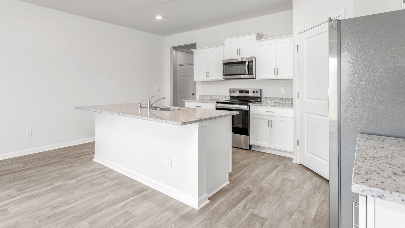kitchen with a sit in island