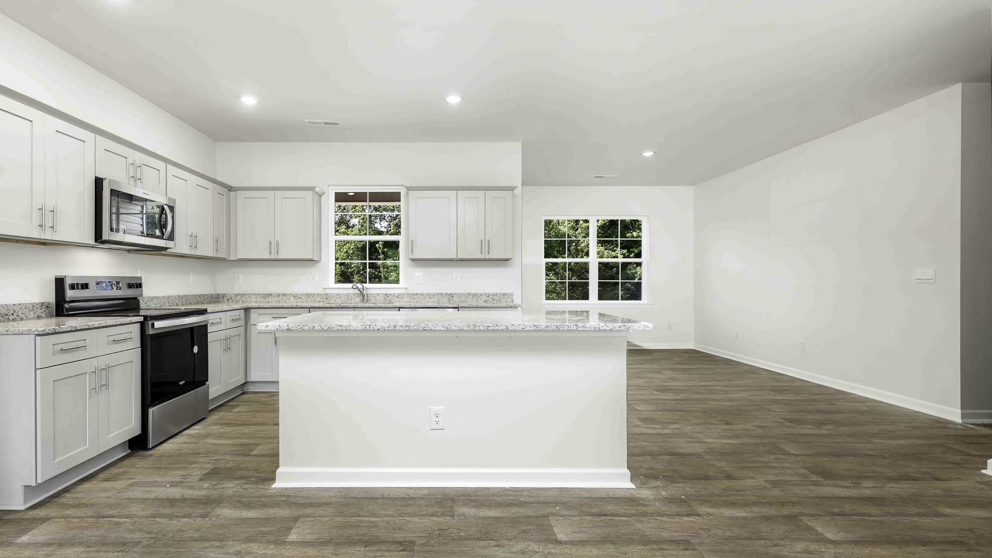 kitchen with sit in island