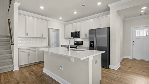 Kitchen with quartz countertops