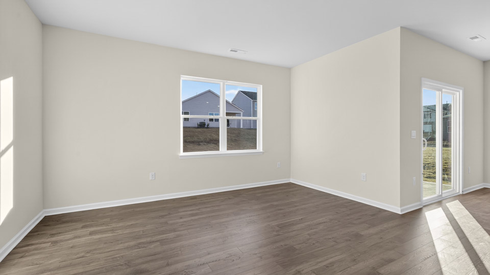 dining area with revwood flooring