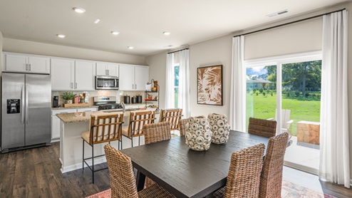 Kitchen with stainless steel appliances and granite countertops