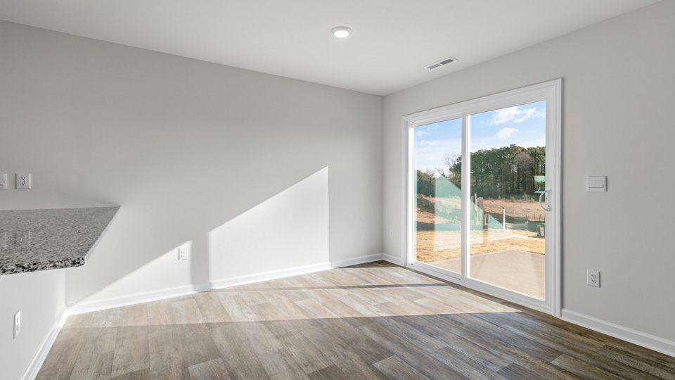 Living area with revwood flooring